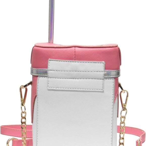 Cute Strawberry Milk Box Cross Body Purse Bag Cellphone Shoulder Bags Card Holde - Picture 4 of 7